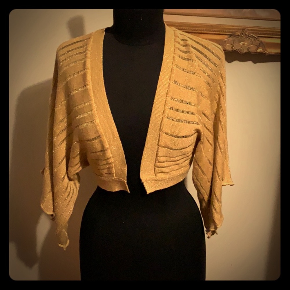 Beautiful golden bolero sweater